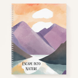 Vluchten naar Natuur Waterverf Bullet Journal Notitieboek