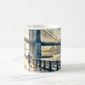 Vluchten naar New York Brooklyn Bridge Koffiemok (Center)