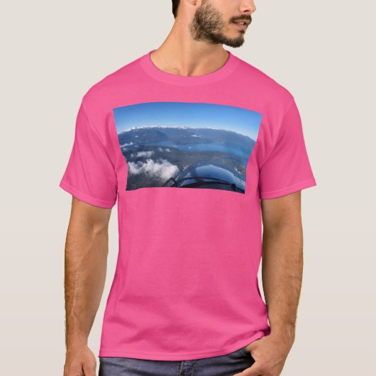 Vluchten naar Olympic Mountains Long T-shirt (Voorkant)