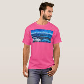 Vluchten naar Olympic Mountains (Pastel) Long T-shirt (Voorkant volledig)
