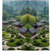 Vluchten naar Serenity - Schilderachtig Mountain Douchegordijn (Voorkant)