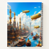 Vluchten naar Steampunk City Notitieboek (Achterkant)