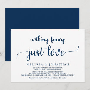 Vluchten, Niets gewoons Alleen Liefde, Marineblauw Kaart