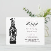 Vluchten van Beer Tasting Bring Your Own Beer Part Kaart (Staand voorkant)