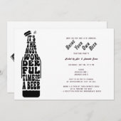 Vluchten van Beer Tasting Bring Your Own Beer Part Kaart (Voorkant / Achterkant)