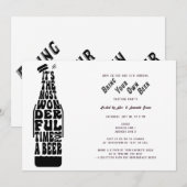 Vluchten van bierproeverij Breng je eigen bierfees Kaart (Voorkant / Achterkant)