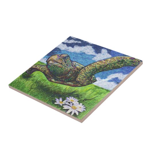 Vluchten van de Zee Schelpspleet / Tile Tegeltje (Zijkant)