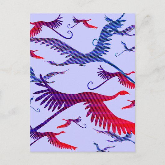 Vluchten van Fancy Briefkaart (Voorkant)