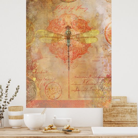 Vluchten van Fancy Poster (Keuken)