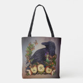 Vluchten van Fantasie Raven Faery Schoudertas Tote Bag (Achterkant)