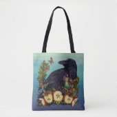 Vluchten van Fantasy Raven Faery Tote Bag (Voorkant)