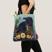 Vluchten van Fantasy Raven Faery Tote Bag (Dichtbij)