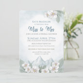 Vluchten van Miss naar Mrs Mountain Vrijgezellenfe Kaart (Staand voorkant)