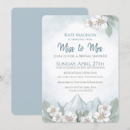 Vluchten van Miss naar Mrs Mountain Vrijgezellenfe Kaart