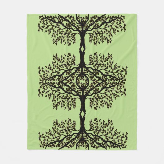 Vluchtenbak - Fragile Branches Fleece Deken (Voorkant)