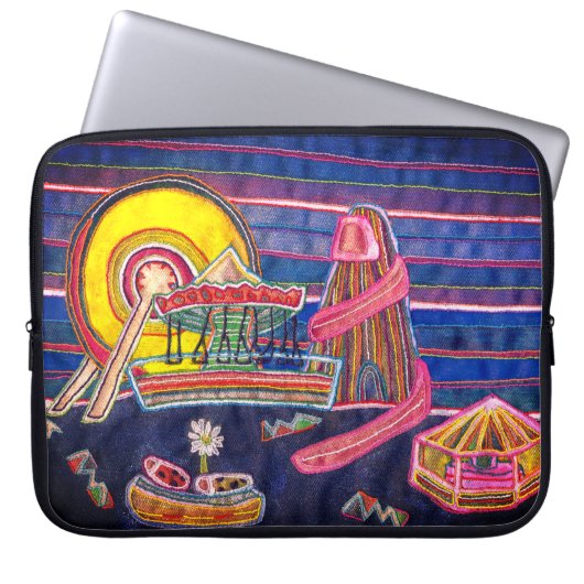 Vluchtgrond Laptop Sleeve (Voorkant)
