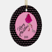 Vluchtig kerstkeramisch Ornament (Rechts)