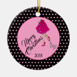 Vluchtig kerstkeramisch Ornament