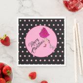 Vluchtig kerstpapier Napkin Servet (Insitu)