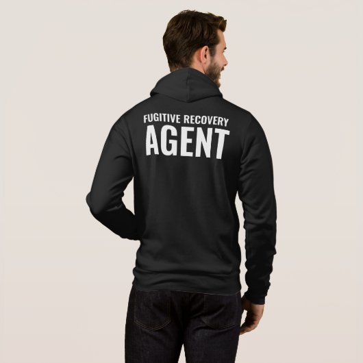 VLUCHTIGE HERSTELAGENT MANNEN HOODIE (Achterkant volledig)