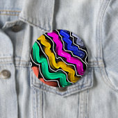 Vluchtige Kleuren Ronde Button 4,0 Cm (In situ)