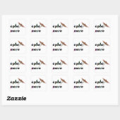 vluchtige moment vierkante sticker (Vel)