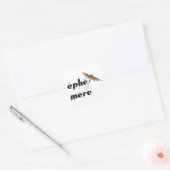 vluchtige moment vierkante sticker (Envelop)