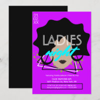 Vluchtige Nachtclub Dames Promotie Flyer