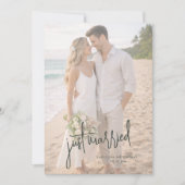 Vluchtige strandtrouw aankondiging (Voorkant)