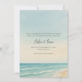 Vluchtige strandtrouw aankondiging (Achterkant)