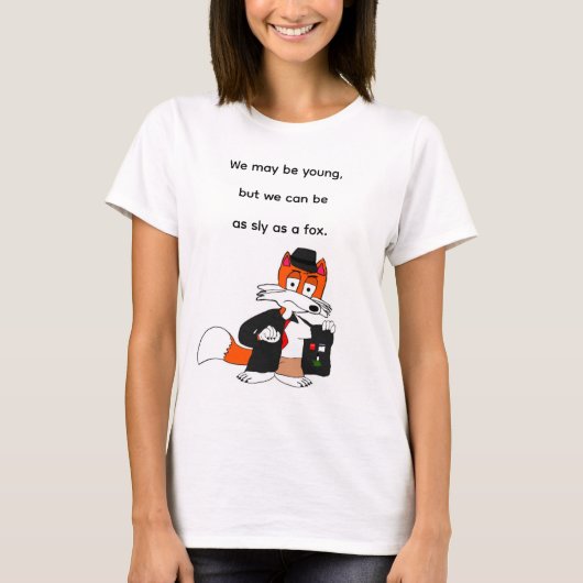 Vluchtige Vos - Dames T-Shirt (Voorkant)