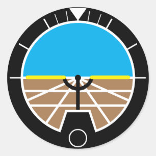 Vluchtinstrumenten Ronde Sticker