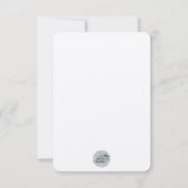 Vluchtkaart met veren bedankkaart (Achterkant)