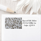 Vluchtkuil van ganzen etiket (Insitu)