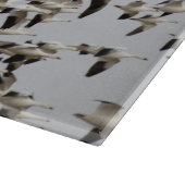 Vluchtkuil van ganzen snijplank (Hoek)