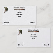Vluchtmacht mariniers rangeren overschot visitekaartje (Voorkant / Achterkant)