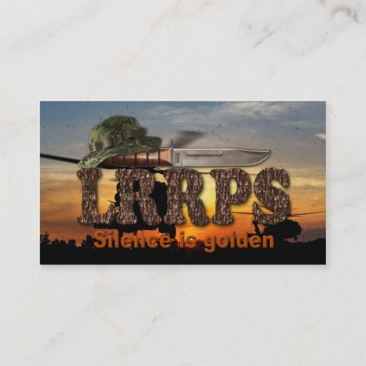 Vluchtmacht mariniers rangeren overschot visitekaartje (Achterkant)