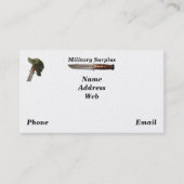 Vluchtmacht mariniers rangeren overschot visitekaartje (Voorkant)