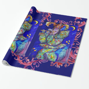 VLUCHTSTAND IN BLUE/Venetië, carnavalsnacht Cadeaupapier