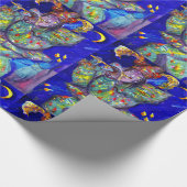 VLUCHTSTAND IN BLUE/Venetië, carnavalsnacht Cadeaupapier (Hoek)