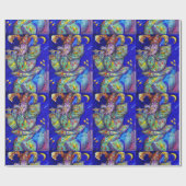 VLUCHTSTAND IN BLUE/Venetië, carnavalsnacht Cadeaupapier (Vlak)