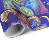 VLUCHTSTAND IN BLUE/Venetië, carnavalsnacht Cadeaupapier (Rol Hoek)