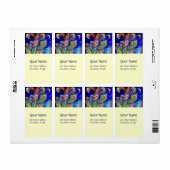 VLUCHTSTAND IN BLUE/Venetië, carnavalsnacht Etiket (Full Sheet)