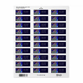 VLUCHTSTAND IN BLUE/Venetië, carnavalsnacht Etiket (Full Sheet)