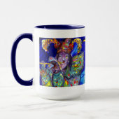 VLUCHTSTAND IN BLUE/Venetië, carnavalsnacht Mok (Links)