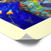 VLUCHTSTAND IN BLUE/Venetië, carnavalsnacht Poster (Hoek)