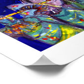 VLUCHTSTAND IN BLUE/Venetië, carnavalsnacht Poster (Hoek)