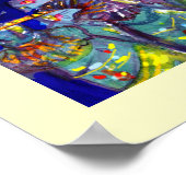 VLUCHTSTAND IN BLUE/Venetië, carnavalsnacht Poster (Hoek)