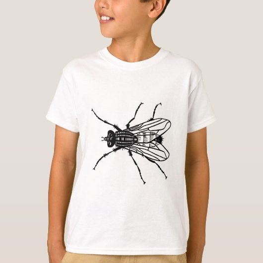 Vluchttekening - insecten, plagen, vliegen t-shirt (Voorkant)