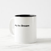 Vluchttest Leven van de Dream-Mok Tweekleurige Koffiemok (Voorkant links)